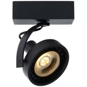 Image of Lucide DORIAN - Ceiling Spotlight - LED Dim to warm - GU10 - 1x12W 2200K/3000K - Black