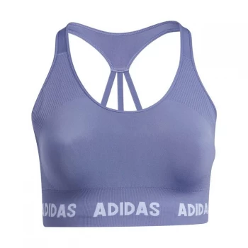 Image of adidas Training Aeroknit Bra (Plus Size) Womens - Orbit Violet