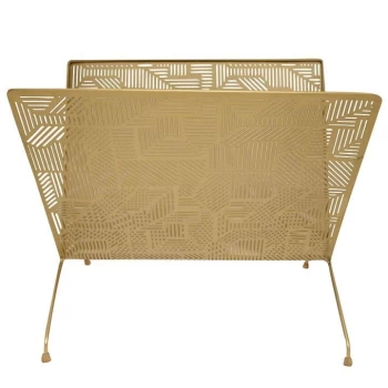 Image of Biba Biba Deco Metal Magazine Holder - Gold
