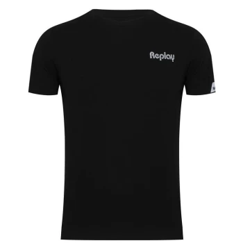 Image of Replay Logo T-Shirt - Black