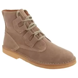Image of Roamers Mens Ghillie Tie Real Suede Desert Boots (8 UK) (Dark Taupe)