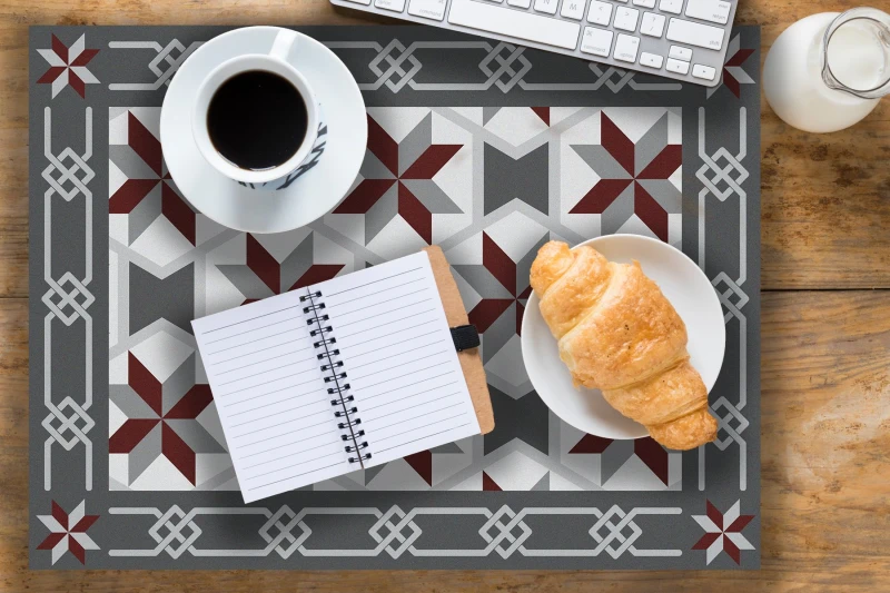 Image of Native Home & Lifestyle Roma Vinyl Table Mat 33x45cm (Set of 4) Multi unisex