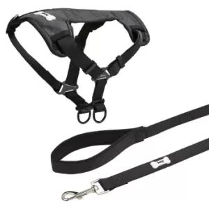 Image of Bunty Strap N Strole Black and Middlewood Lead Black - Large
