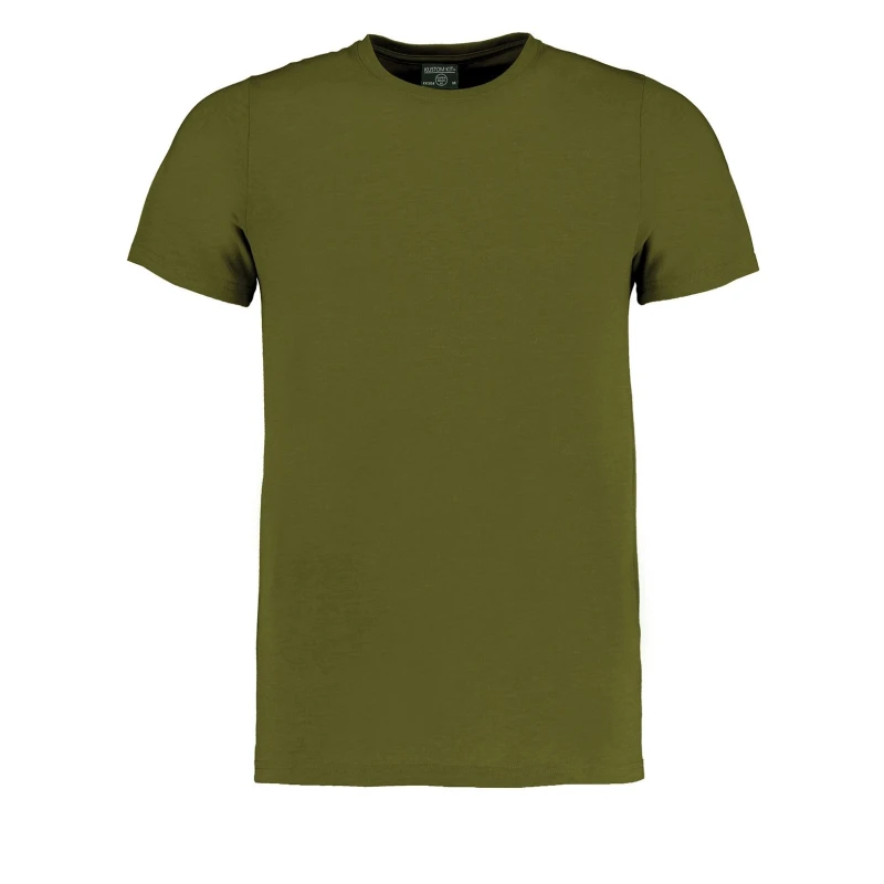 Image of Kustom Kit Mens Superwash 60 Degree T-Shirt in Khaki Size: XS Khaki Male XS