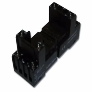 Image of Greenbrook Square 8 pin DIN Rail base Round for Plug in 2 Pole Relay