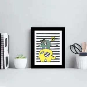 Image of SCT-113 Multicolor Decorative Framed MDF Painting