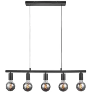 Image of Nordlux Lighting - Nordlux Paco Bar Pendant Ceiling Light Black E27