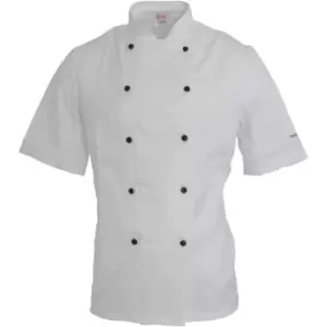 Image of Dennys AFD Adults Unisex Thermocool Chefs Jacket (XS) (White) - White