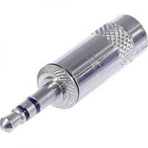 Image of 3.5mm audio jack Plug straight Number of pins 3 Stereo Silver Rean AV NYS 231