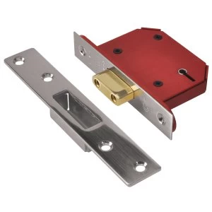 Image of Union StrongBOLT 2105S Stainless Steel 5 Lever Mortice Deadlock Visi 68mm 2.5in