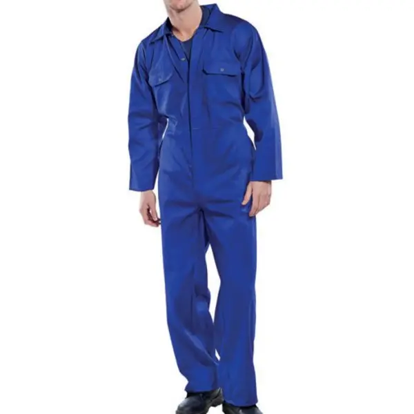 Image of Beeswift Beeswift Click Polycotton Regular Boilersuit Royal Blue 36 RPCBSR36