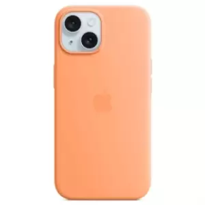 Image of iPhone 15 Plus Apple Silicone Case with MagSafe MT173ZM/A - Orange Sorbet
