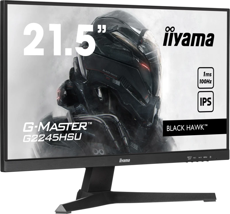 Image of iiyama 22&amp;quot; G2245HSU Black Hawk with IPS Panel Technology and 1ms MPR G2245HSU-B2