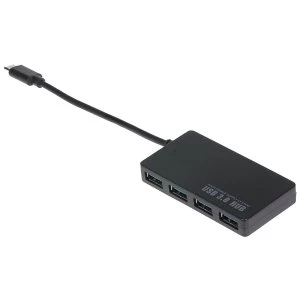 Image of Nikkai USB-C to Multiport Adapter 4 USB-A 3.0 Ports without PD charging
