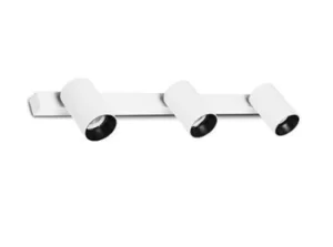 Image of Stan Wall Ceiling Lamp White 3x GU10