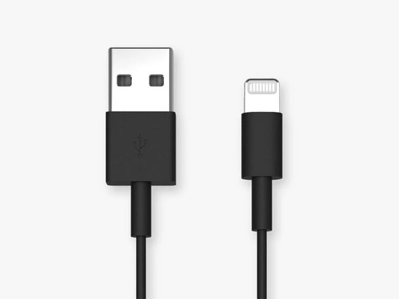 Image of Quad Lock USB-A To Lightning (iPhone) Cable 20CM Size