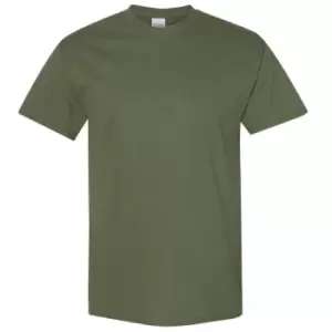 Image of Gildan Mens Heavy Cotton Short Sleeve T-Shirt (2XL) (Military Green)