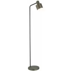 Image of Floor Lamp Light Antique Bronze & Textured Matt Black 40W E27 Standing