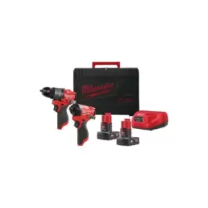 Image of M12FPP2A-602X M12 fuel Twin Pack With 2 x 6.0Ah Batteries - Milwaukee