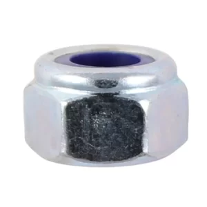 Image of Nylon Lock Nuts Bright Zinc Plated M16 Pack of 2