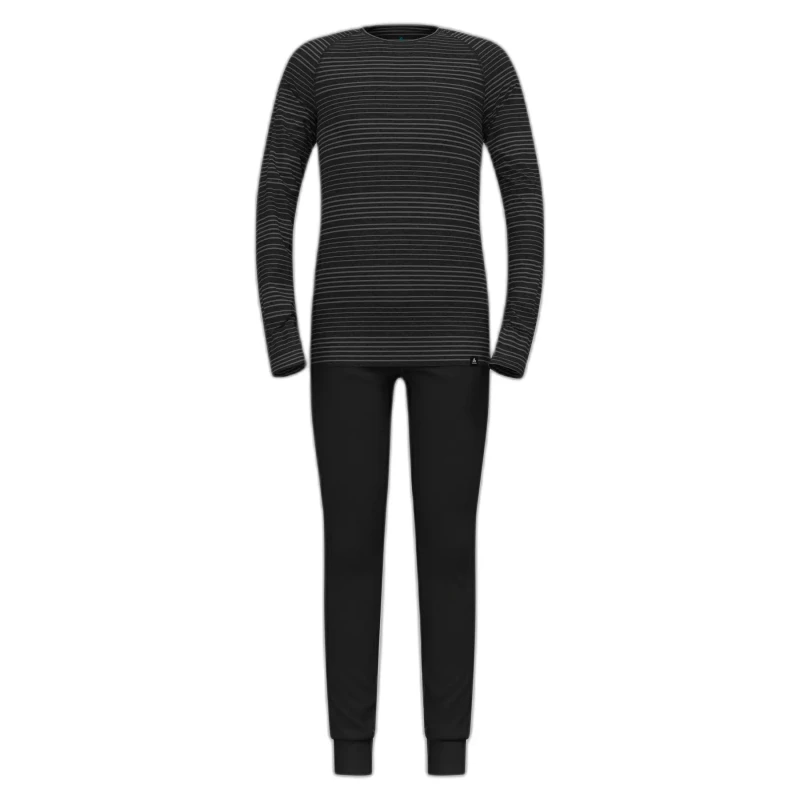 Image of Children's underwear set Odlo Active Warm Set Noir Unisex 6 ans
