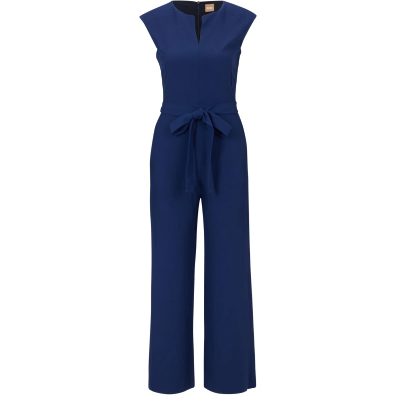 Image of Boss Womens Dimpa Jmpst Jumpsuit Blue female 6 (XS)