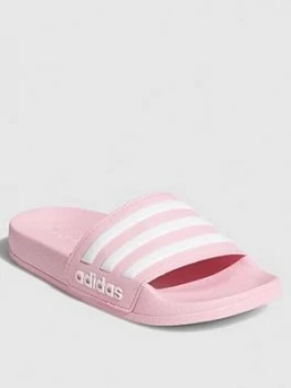 Image of adidas Adilette Shower Sliders - Pink, Size 5