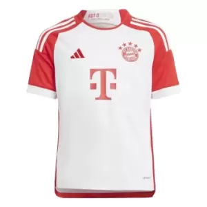Image of adidas Bayern Munich Home Shirt 2023 2024 Juniors - White