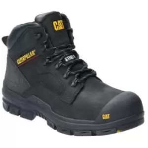 Image of Caterpillar Mens Bearing Lace Up Safety Boot (10 UK) (Black) - Black