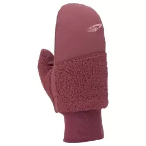 Image of Nike Sherpa Fleece Mittens - Red