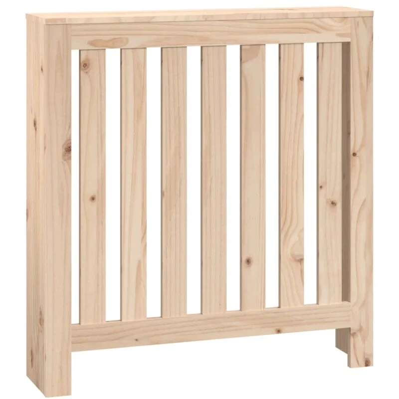 Image of Vidaxl Radiator Cover 79.5X19X84cm Solid Wood Pine, Brown 822566