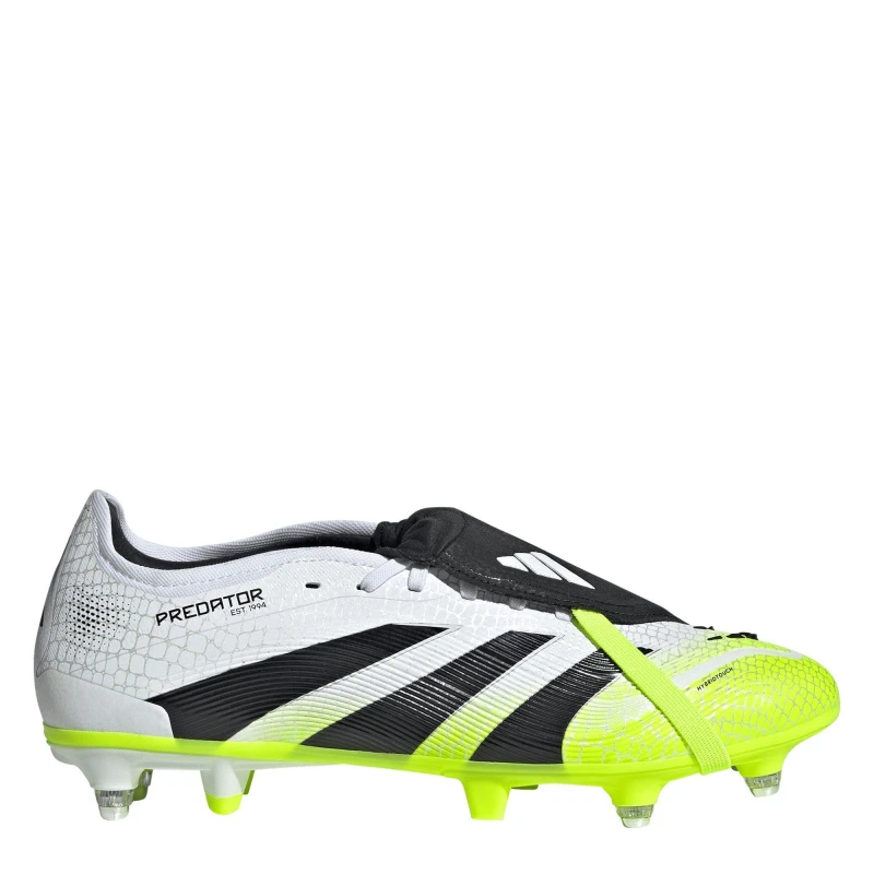 Image of adidas Predator Pro Fold-Over Tongue Soft Ground Football Boots White/Blk/Lemon male 12 (47.3)