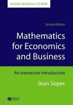 Image of Mathematics for economics and business by Jean B Soper