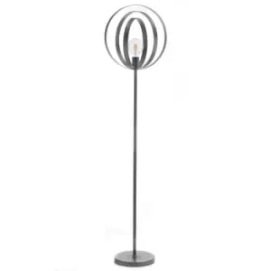 Image of Yara Spherical Floor Lamp, Concrete