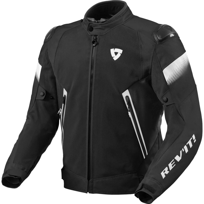 Image of REV'IT! Control Air H2O Jacket Black White Size 2XL