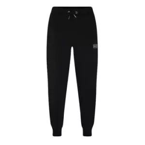 Image of HUGO Logo Cuffed Joggers - Black