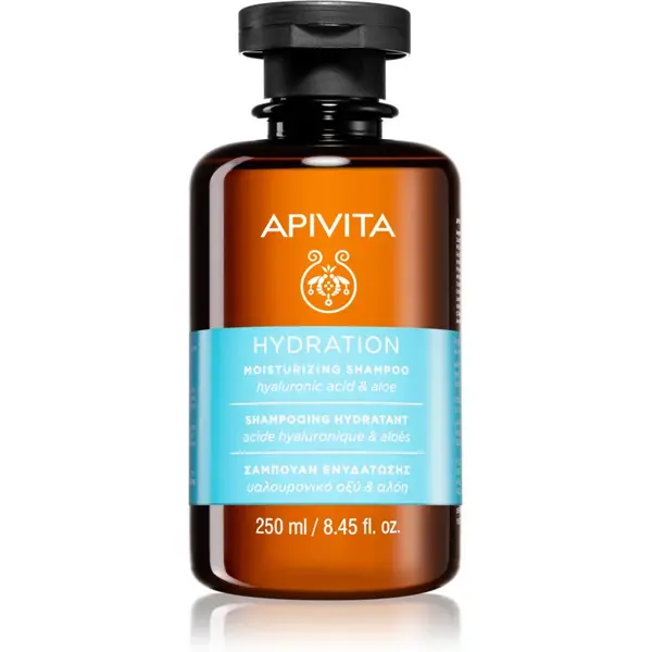Image of Apivita Hydration Moisturizing Hyaluronic Acid & Aloe Shampoo 250ml
