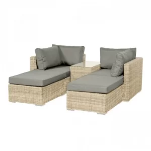 Image of Lisbon 4 Seater Relaxer Set Grey