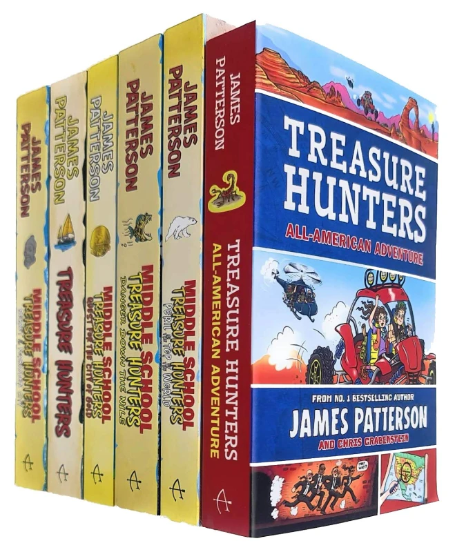 Image of Treasure Hunters Middle School Series 1-6 Books Collection Set By James Patterson NEW James Patterson Books