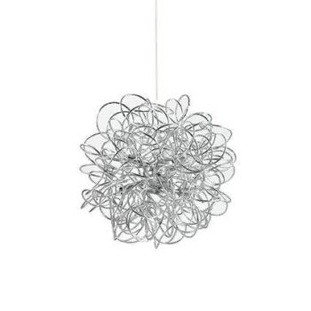 Image of Dust 8 Light Small Ribbon Ceiling Pendant Silver, G9