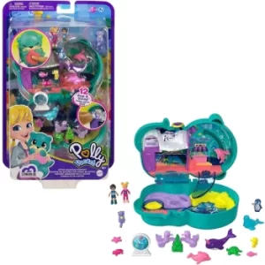 Image of Polly Pocket Big Pocket World Otter Underwater Aquarium Compact Playset