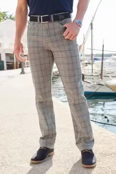 Image of Check Stretch Jeans 29"