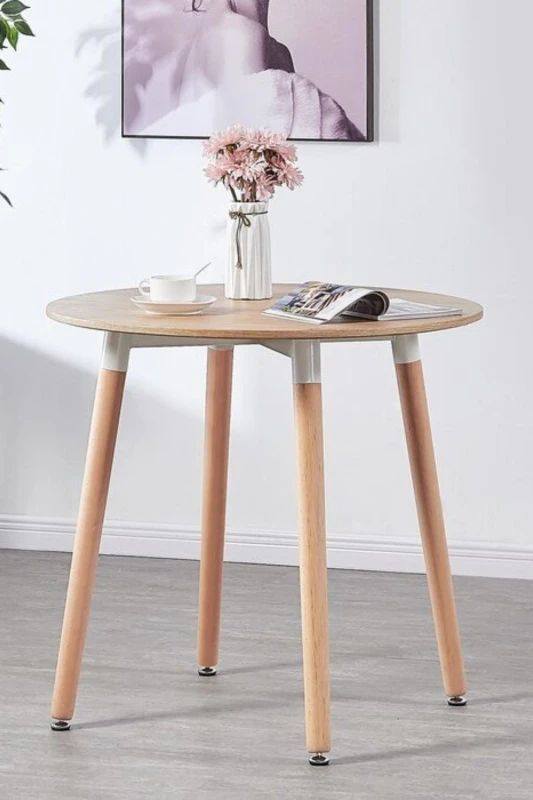 Image of Life Interiors Life Interiors Round Dining Table Single in Light Beige Light Beige One Size Unisex 5060632408556