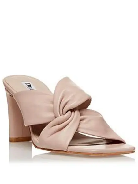 Image of Dune London Magnet Heeled Mules - Ecru Size 4, Women Ecru U3HDK Female 4