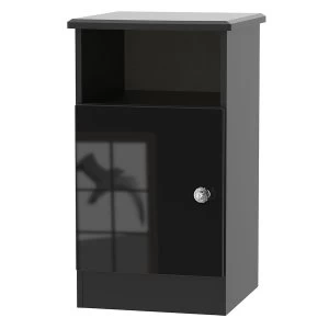 Image of Robert Dyas Tedesca Ready Assembled 1-Door Bedside Table