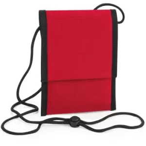 Image of Recycled Neck Pouch (One Size) (Classic Red) - Bagbase