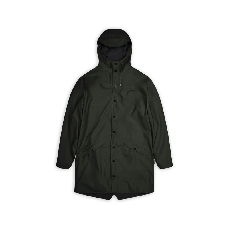 Image of Rains Long Jacket - Green Green L