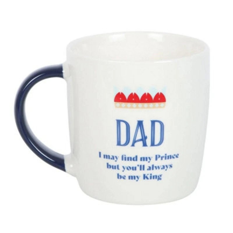 Image of Something Different Something Different Dad You'll Be My King Mug in White White One Size Unisex 5063693979577