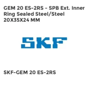 Image of GEM 20 ES-2RS - SPB Ext. Inner Ring Sealed Steel/Steel 20X35X24 MM
