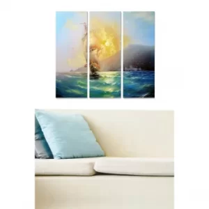 Image of MDF1969965 Multicolor Decorative MDF Painting (3 Pieces)